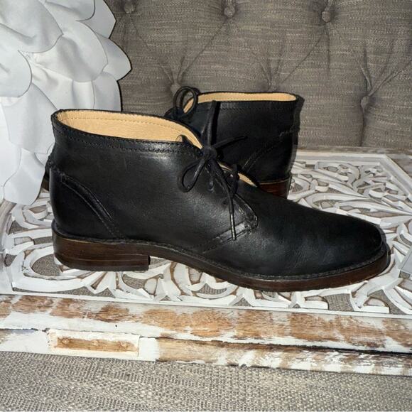 Frye Black Leather Chukka Ankle Boots Men’s 8